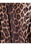 Leopard Patterned Palazzo Trousers with Pockets, Viscose Fabric, Pleated Detail - 6
