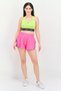 Women Sportswear Fit Brand Logo Training Shorts, Pink - 3