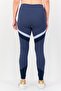 Women Sportswear Fit Training Leggings, Navy Blue - 3