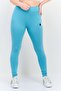 Women Full Length Tight Fit Training Leggings, Mint Blue