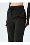 High Waist Wide Leg Lace up Side Stripe Sweatpants - 5