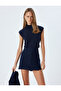 Mini Size Slit Detailed Tweed Short Skirt - 2