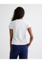 Cotton T-Shirt Short Sleeve Crew Neck with Embroidery Detail - 4