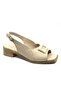 Nurive Genuine Leather Comfort Orthopedic Women's Sandals Beige - 3
