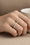 Style Pearl/Xuping Jewelry Square Stone Drum Zircon Stone Ring