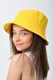 Yellow Unisex Bucket Kids Hat 10-18 Years - 3