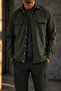 Men's Khaki Hooded Double Pocket Snap Fastener Sports Jacket Comfortable Fit