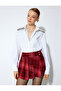 Plaid Mini Pleated Shorts Skirt - 2