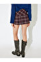 Mini Pleated Plaid Piece Skirt - 6