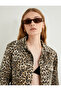 Leopard Jacket with Buttoned Pocket Detail and Classic Collar - 2