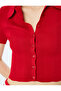 Polo Collar Sweater Short Sleeve Buttoned Slim Fit - 5