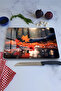 Uv Printing on Autumn Leaves Tempered Glass Cutting Board 21X30 cm Size - Ckt013