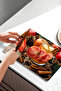 Apple and Cinnamon Themed Tempered Glass Cutting Board 21X30 cm Size Uv Printing - Ckt010 - 5