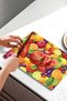 Colorful Fruits Pattern Tempered Glass Cutting Board 21X30 cm Size Uv Printing - Ckt014 - 5