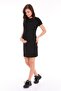 Black Maternity Breastfeeding Featured Cotton Fabric Dress - 3