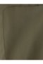 Trench Coat with Velvet Collar Detail and Pockets, Buttoned - 6