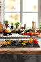 Yellow Fruit and Wood Textured Tempered Glass Cutting Board 21X30 cm Size Uv Printing - Ckt045 - 3
