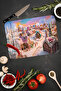 Winter Tale Themed Tempered Glass Cutting Board 21X30 cm Uv Printing - Ckt065 - 4