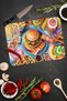 Colorful Fast Food Themed Tempered Glass Cutting Board 21X30 cm Uv Printing - Ckt061 - 4
