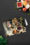 Snowman Themed Tempered Glass Cutting Board 21X30 cm Size Uv Printing - Ckt059 - 2