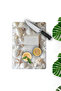 Sea Shells and Book Themed Tempered Glass Cutting Board 21X30 cm Size Uv Printing - Ckt094 - 3