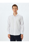 Classic Shirt Long Sleeve Half Italian Collar Cotton Blended - 3