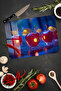 Tempered Glass Cutting Board – Red Apples and Light Reflections Themed Uv Print 21X30 cm - Ckt112 - 4