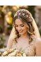 Golt Yellow Bridal Crown Hair Accessory Bride Wedding Henna Wedding Graduation