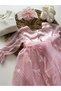 (4 Pieces) 0 3 Months Newborn Baby Mawlid Dress Eid Wedding Special Occasion Dress - 8