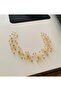 Golt Yellow Bridal Crown Hair Accessory Bride Wedding Henna Wedding Graduation - 2