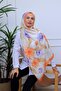 Botanical Flowers Patterned Digital Soft Shawl - 5