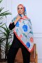 Botanical Flowers Patterned Digital Soft Shawl - 4