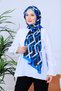 Geo Elegans Patterned Digital Soft Shawl - 6