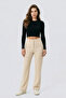 Women's Wide Leg Detail Stitching Stretchy Palazzo Pants - 2