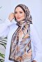 Autumn Leaf Patterned Digital Soft Shawl - 2