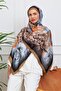 Floral Watercolor Patterned Digital Soft Shawl - 6