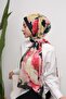 Watercolor Floral Patterned Digital Soft Shawl - 3