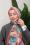 Floral Acrylic Patterned Digital Soft Shawl - 4