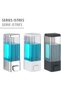 Wall Mounted Manual Soap Dispenser White+Black+Gray 3 Pieces Adhesive and Screw-On Non-Spill Dispenser 350ml V1