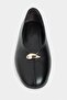 Ashy Black Matte Flat Sole Women's Ballet Flats - 6