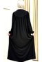 Buttoned Robali Extra Loose Fitted Cut Reglan Sleeve Ferace Suitable for Tesettüre - 5
