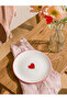 Sparkling Choices Heart Printed Ceramic Plate 16 cm from Shining Store - 2
