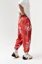 Sakura Rust Pleated Shalwar with Elastic Waist and Cuffs - 7