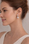 Zyra Silver Minimal Square Shaped Silver Color Earrings – Modern Stylish Daily Women's Earrings - 3