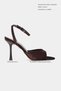 Charms Brown Velvet Bilek Belt Detail Women's Stiletto Heel U Shoes - 3