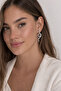 Znake Silver Color Gothic Earrings with Silver Snake Figure - 2