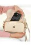 Women's Crossbody Bag with Flap and Zipper, Multi-Compartment Shoulder Bag - 2