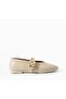 Gold Buckle Detail Balerina - 3