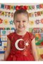 April 23Rd and October 19Th Eid Buckled Pompom Sleeves Show Outfit Girl Dress - 4