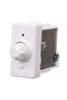 Variator simplu Gewiss Top System, modular, IP20, alb